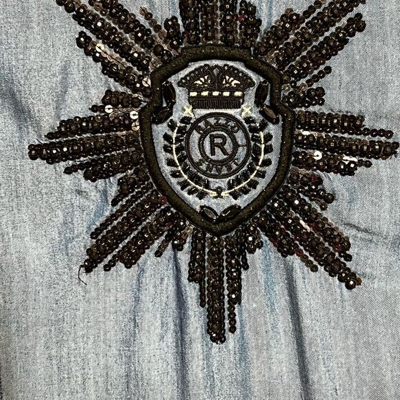 Authentic Razzo Brazillian 100% Modal Bezazzled snap front Dress Sz 38 US 8 - Picture 10 of 10